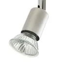 Silver effect Mains-powered 4 lamp Spotlight