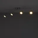 Chrome effect Mains-powered 4 lamp Spotlight