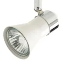 Aphroditus White Mains-powered 4 lamp Spotlight