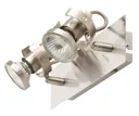 Arachne Satin Nickel effect Mains-powered 2 lamp Spotlight