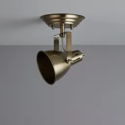 Asterion Antique brass effect Mains-powered Spotlight