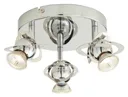 Astraea Silver Chrome effect Mains-powered 3 lamp Spotlight