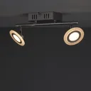 Harpies Chrome effect Mains-powered 2 lamp Spotlight