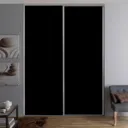 Valla Dark grey Sliding Wardrobe Door (H)2260mm (W)772mm