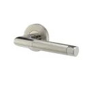 Colours Stainless steel Straight Latch Door handle (L)130mm, Pair
