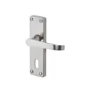 Colours Arsk Satin Nickel effect Steel Straight Lock Door handle (L)101mm, Pair
