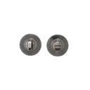 Colours Liw Black Stainless steel Bathroom Turn & release lock (Dia)51mm, Pack of 1