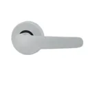 Colours White Aluminium Straight Latch Door handle (L)109mm, Pair