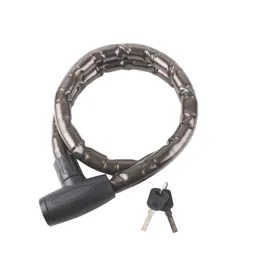 Smith & Locke Black Steel Cylinder Cable lock (L)1.2m
