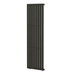 Blyss Faringdon Vertical Designer Radiator, Anthracite (W)604mm (H)1800mm