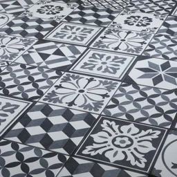 Konkrete Grey Matt Décor mix Porcelain Wall & floor Tile, Pack of 34, (L)200mm (W)200mm