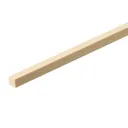 Cheshire Mouldings Smooth Square edge Pine Stripwood (L)0.9m (W)11mm (T)10.5mm