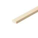 Cheshire Mouldings Smooth Square edge Pine Stripwood (L)0.9m (W)36mm (T)10.5mm