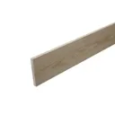 Cheshire Mouldings Smooth Square edge Pine Stripwood (L)0.9m (W)92mm (T)10.5mm