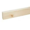 Smooth Planed Square edge Whitewood spruce Stick timber (L)2.4m (W)70mm (T)34mm