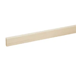 Square Whitewood spruce Stick timber (L)2.1m (W)32mm (T)12mm, Pack of 8