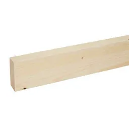 Rough sawn Whitewood Stick timber (L)2.4m (W)75mm (T)32mm, Pack of 4