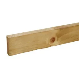Rough sawn Whitewood Stick timber (L)2.4m (W)75mm (T)22mm, Pack of 4