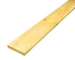 Rough sawn Whitewood Stick timber (L)2.4m (W)150mm (T)22mm, Pack of 4