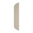 Self-adhesive Smooth White MDF D-Shape Softwood Moulding (L)2.4m (W)30mm (T)6mm 0.31kg
