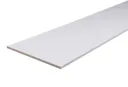 Planed smooth White Square edge Chipboard Furniture board, (L)2.5m (W)400mm (T)18mm