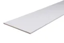 Planed smooth White Square edge Chipboard Furniture board, (L)2.5m (W)500mm (T)18mm