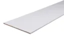 Planed smooth White Square edge Chipboard Furniture board, (L)2.5m (W)300mm (T)18mm