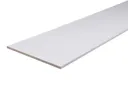 Planed smooth White Square edge Chipboard Furniture board, (L)2.5m (W)600mm (T)18mm