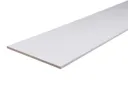 Planed smooth White Square edge Chipboard Furniture board, (L)2m (W)500mm (T)16mm