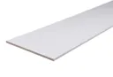 Planed smooth White Square edge Chipboard Furniture board, (L)2m (W)600mm (T)16mm