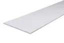 White Square edge Chipboard Furniture board, (L)1.2m (W)300mm (T)18mm