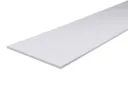 Planed smooth White Square edge Chipboard Furniture board, (L)1.2m (W)400mm (T)18mm