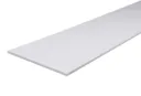 White Square edge Chipboard Furniture board, (L)0.8m (W)200mm (T)18mm