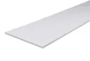 White Square edge Chipboard Furniture board, (L)0.8m (W)400mm (T)18mm