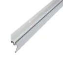 Diall Aluminium Silver effect Aluminium & rubber Draught excluder, (L)1.05m