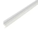 Diall White Aluminium & rubber Draught excluder, (L)1.05m