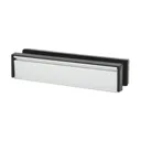 Diall Silver effect Aluminium Letterbox with sleeve (H)67mm (W)305mm