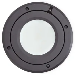 Blooma Dodson Matt Black Mains-powered Neutral white LED Round Decking light