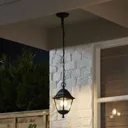 Blooma Varennes Matt Black Mains-powered Halogen Outdoor Lantern Wall light