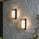 Blooma Grandy Silver effect Mains-powered Halogen Outdoor Wall light