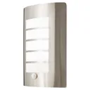 Blooma Grandy Brushed Silver effect Mains-powered Halogen Outdoor Wall light