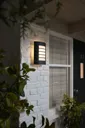 Blooma Grandy Matt Charcoal grey Mains-powered Halogen Outdoor Wall light