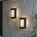 Blooma Grandy Matt Charcoal grey Mains-powered Halogen Outdoor Wall light