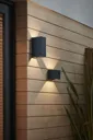 Blooma Edna Matt Charcoal grey Mains-powered LED Outdoor Wall light 814lm