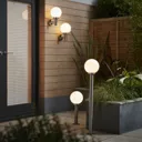 Blooma Sherbrooke Silver effect Mains-powered Halogen Outdoor Wall light