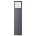 Blooma Lutak Matt Charcoal grey Mains-powered LED Post light (H)770mm