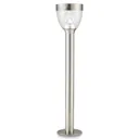 Blooma Penticton Silver effect Solar-powered LED Outdoor Post light