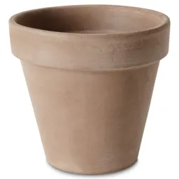 Laleh Brown Terracotta Plant pot (Dia)17.1cm
