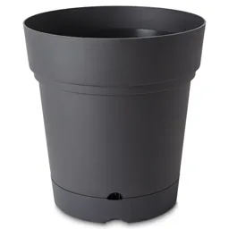 Nurgul Dark grey Plastic Round Plant pot (Dia)58cm