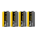 Diall Alkaline batteries Non-rechargeable 9V Battery, Pack of 4